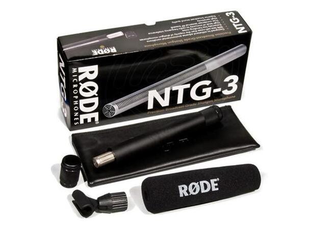 Røde NTG-3 Mikrofon Sølv Pro shotgun-mikrofon med lav egenstøy